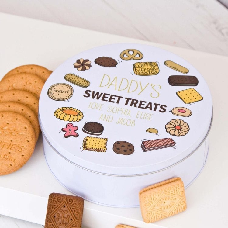 Biscuit Personalised Treat Tin The Laser Boutique