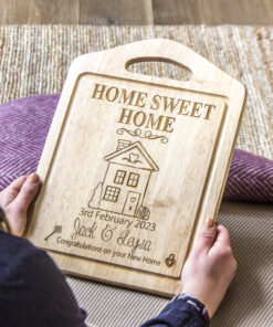 personalised home sweet home board