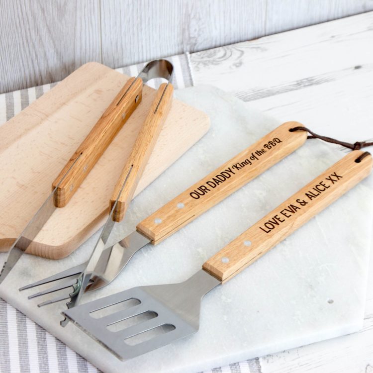 BBQ Tool Set, Personalised Father's Day Set - The Laser Boutique