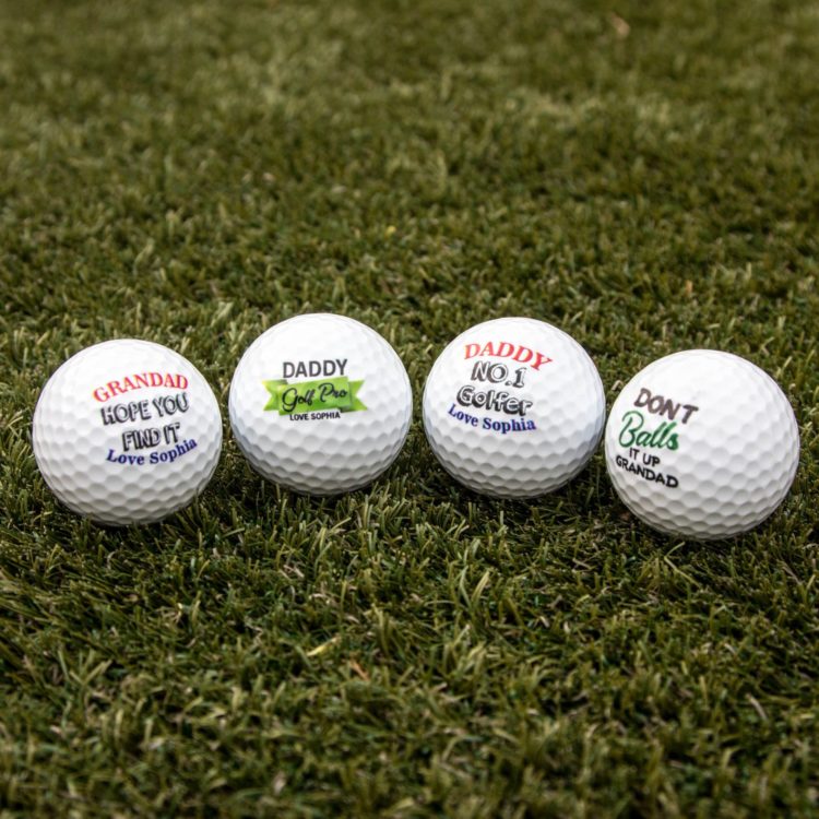 Golf Balls Personalised x 4 The Laser Boutique