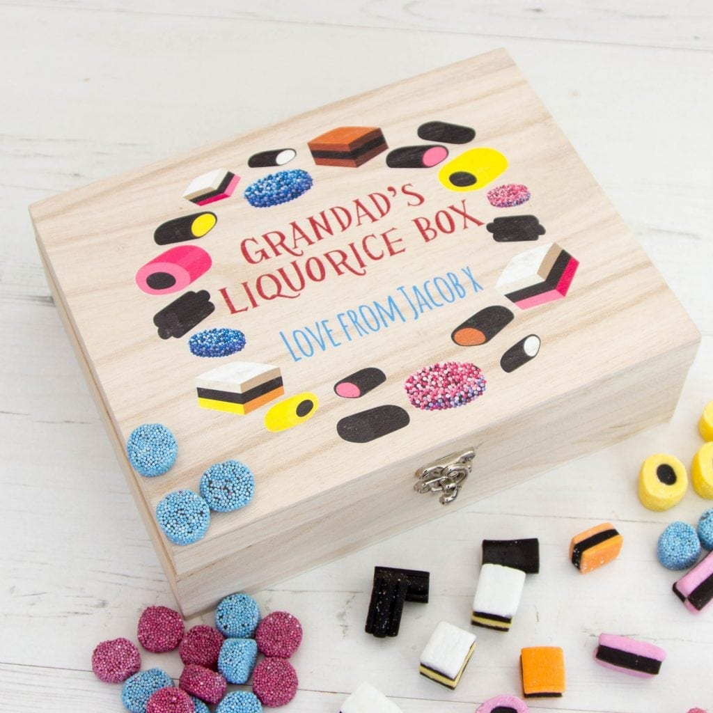 Personalised Liquorice Goody Box The Laser Boutique