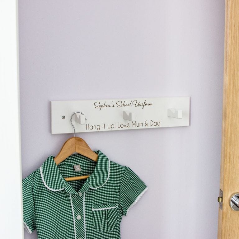 Personalised School Uniform Hanger Childrens Hanger | The Laser Boutique