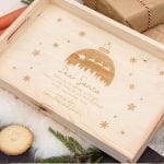 Personalised Christmas Eve Tray With Handles