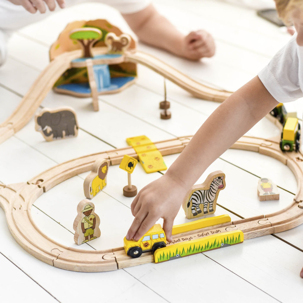 Personalised Safari Train Set | The Laser Boutique