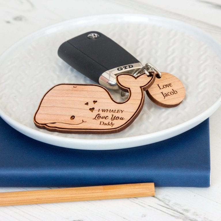 Personalised Whale Keyring The Laser Boutique