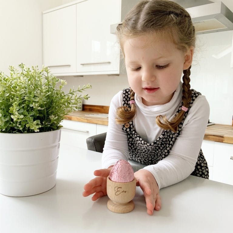 Personalised Egg Cup Elegant Name The Laser Boutique