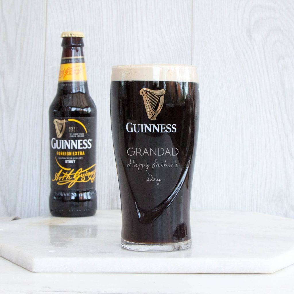 Personalised Guinness Pint Glass The Laser Boutique