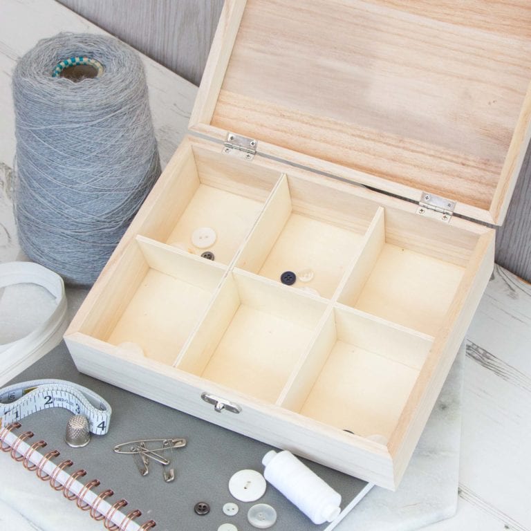 Personalised Button Storage Box | The Laser Boutique