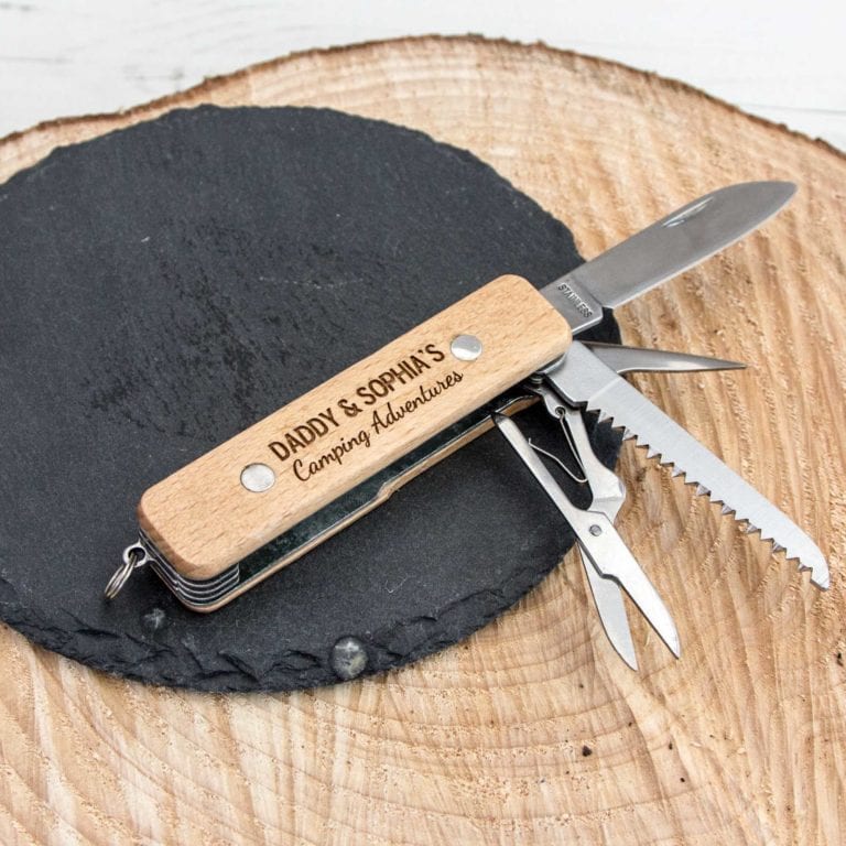 Personalised Pocket Camping Knife The Laser Boutique