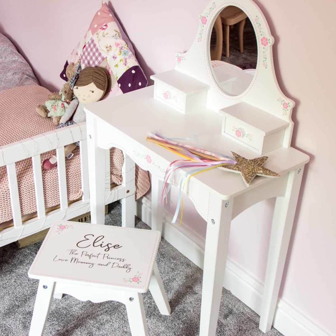 Personalised Children's Dressing Table The Laser Boutique