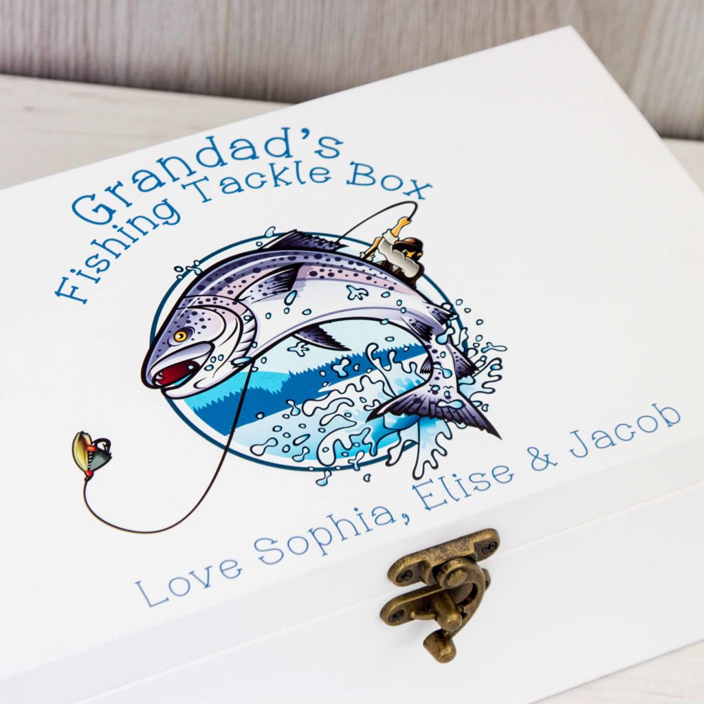 Personalised Fishing Storage Box | The Laser Boutique