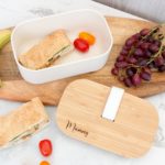 Personalised Bamboo Lunch box