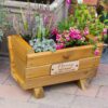 personalised planter outdoor sideways picture