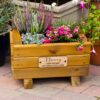 personalised planter outdoor small