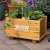 Flower Planter Small Trug Personalised - SECONDS
