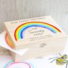 Personalised Rainbow Memory Box