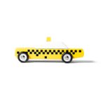 Junior - Candycab Yellow Taxi wooden toy car