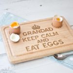 Personalised Keep Calm & Eat Eggs Board