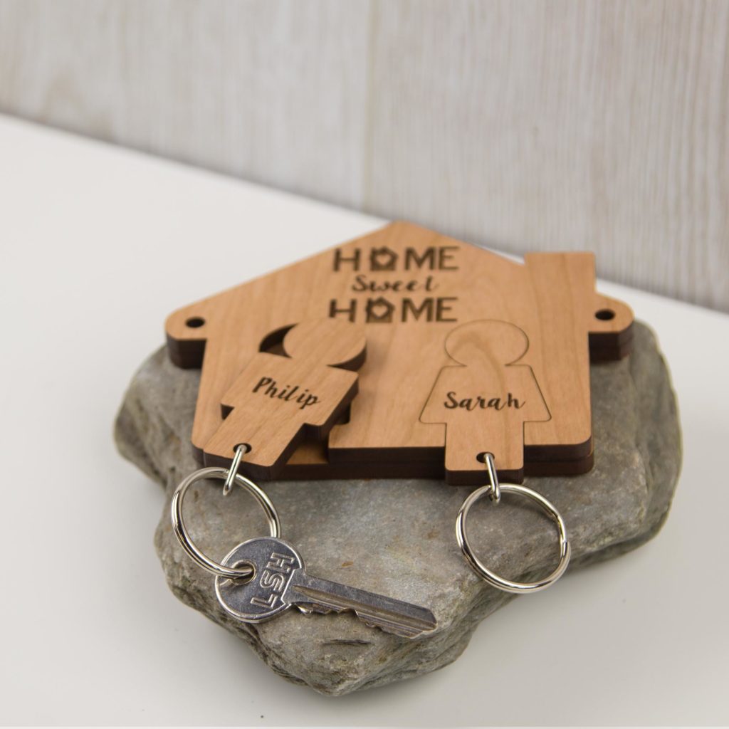 Personalised Home Sweet Home Key Holder Personalised Gifts