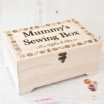 Personalised Sewing Storage Box Engraved