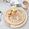 Personalised Adults Round Double Egg Board