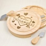 Personalised Cheese Board & Knife Set Mr & Mrs