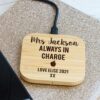 personalised wooden charger