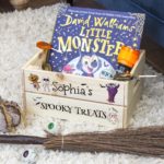 Personalised Halloween Wooden Crate Spooky Characters
