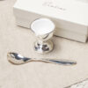 Personalised Silver Plated Egg Cup & Spoon Gift Set
