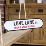 Personalised Love Lane Street / Rail Sign