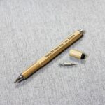 Personalised 5 tools in 1 Bamboo Pen