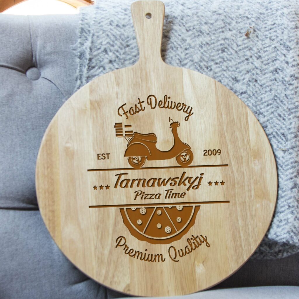 Personalised Pizza Paddle Board The Laser Boutique