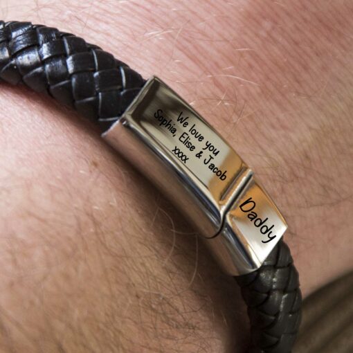 personalised men's bracelet