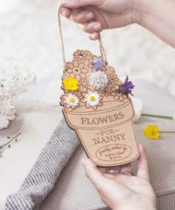 fresh flower pyo hanging plaque 1 247x296 Personalised Garden Gifts For Her!