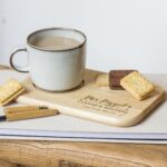 Personalised Teacher Wooden Tea, Coffee & Biscuit Serving Board – Stars