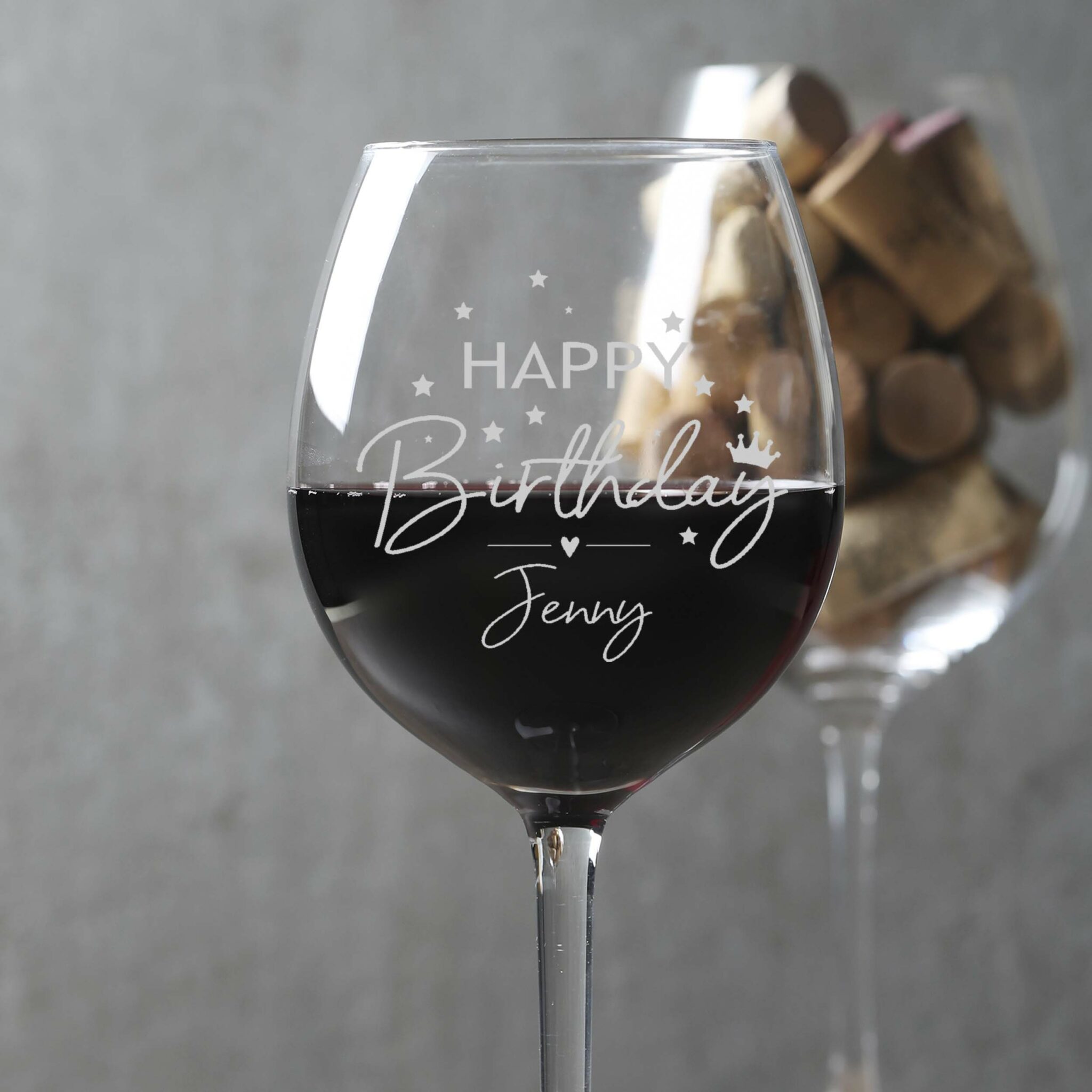 Personalised Wine Glass Happy Birthday The Laser Boutique