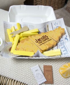 Personalised Fish and Chips Wooden Toy Set