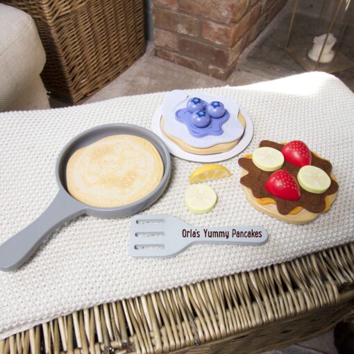Personalised Pancake Wooden Toy Set
