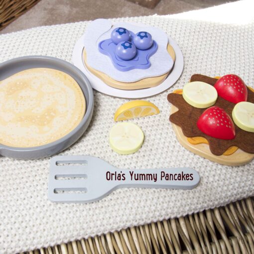 Personalised Pancake Wooden Toy Set - Image 4