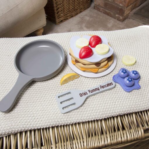 Personalised Pancake Wooden Toy Set - Image 2