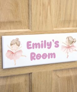 Personalised Ballerina Bedroom Door Sign | Plaque