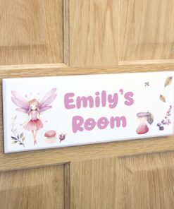 Personalised Fairy Bedroom Door Sign | Plaque