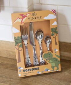 Personalised Children Cutlery Set  - Roarsome Dinosaur
