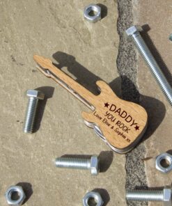 Personalised Wooden Guitar Multi Tool