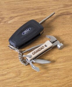 Personalised Hammer Multi Tool Keychain
