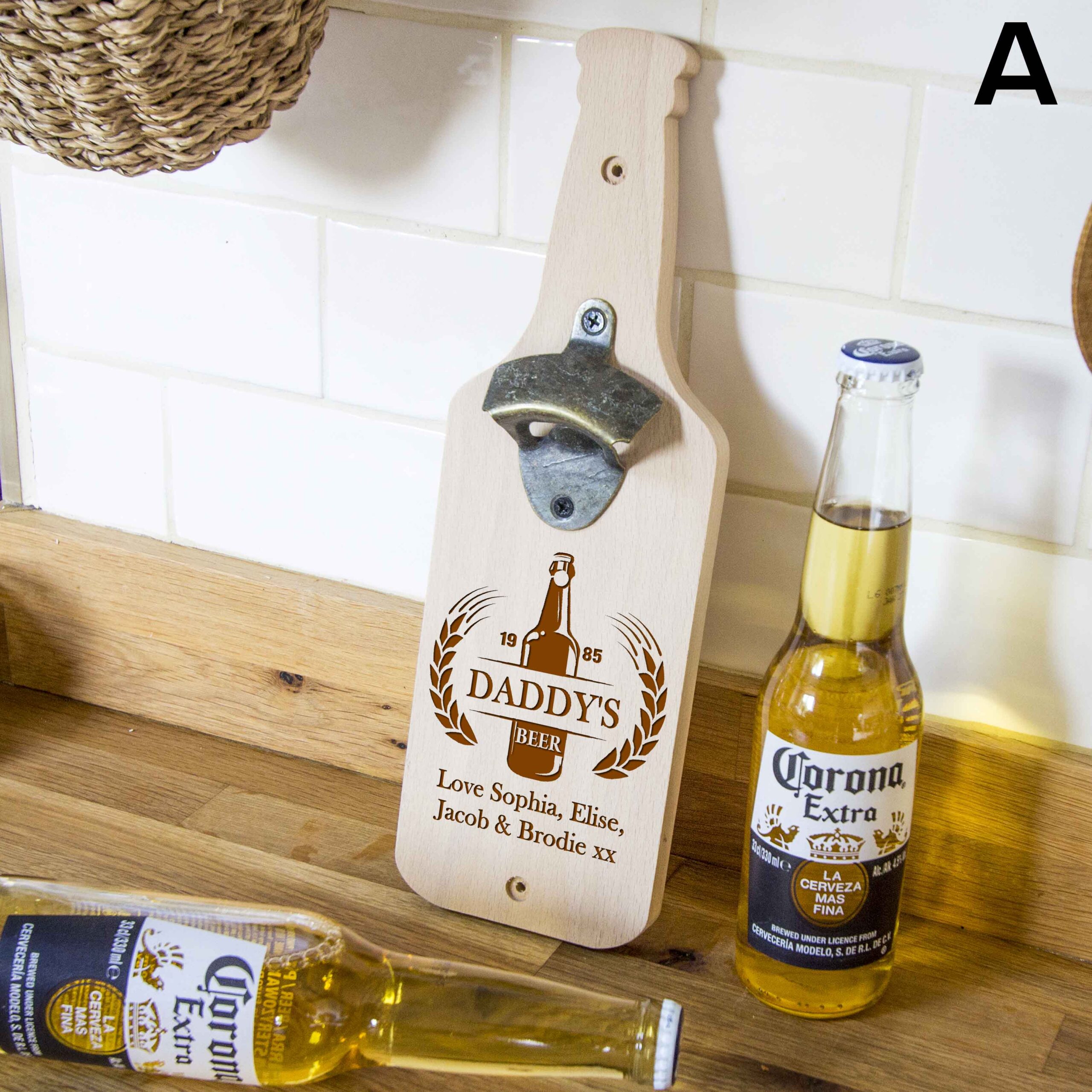 Personalised Bottle Shape Bottle Opener
