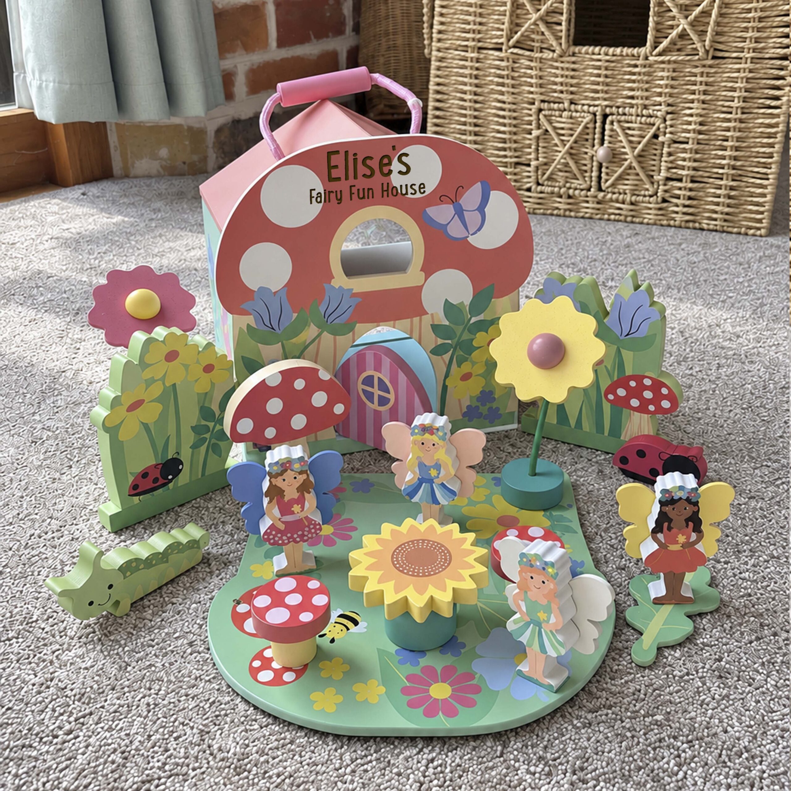 Personalised Orange Tree Fairy House Play Set