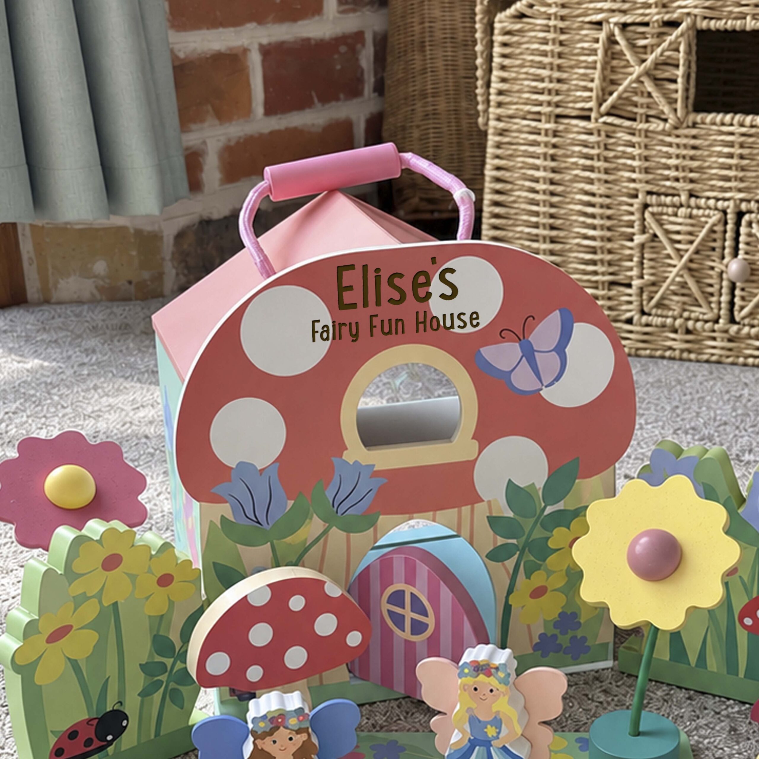 Personalised Orange Tree Fairy House Play Set - Image 4