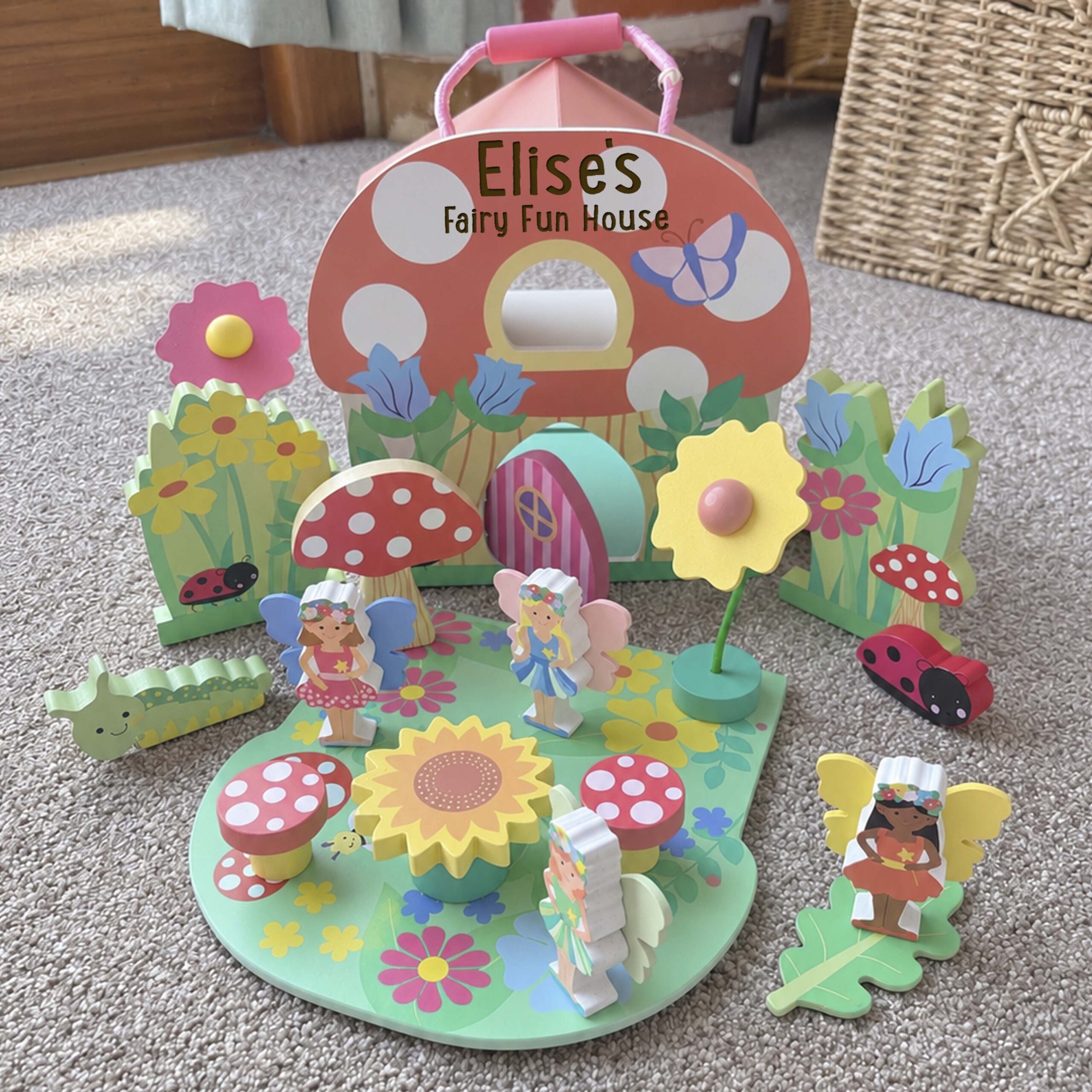 Personalised Orange Tree Fairy House Play Set - Image 2