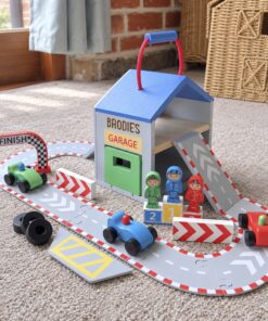 Personalised Orange Tree Racing Track Play Set